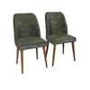 Image de Skye Decor, Dallas - Dallas 565NMB, noyer, chaises de bureau, 90 x 50 x 49 cm, structure : 100 % métal