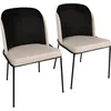 Image de Skye Decor, Dore 145 V2, ensemble de chaises (2 pièces), noir, 100 % MÉTAL, 54 x 55 x 86 cm