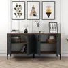 Image de Skye Decor, Kiev- Kiev 160 HCT, couleur noyer,anthracite, commodes, 78x160x35 cm, 100% panneau de particules mélaminé
