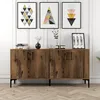 Image de Skye Decor, Kiev 160 - Noyer, console, noyer, PANNEAUX DE PARTICULES 100 % MÉLAMINÉS, 160 x 35 x 78 cm