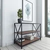 Image de Skye Decor, Zena - Noyer, Noir, Buffet, Noyer, PANNEAUX DE PARTICULES 100 % MÉLAMINÉS, 94 x 40 x 65 cm