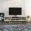 Image de Skye Decor, Asal- Asal 150 RTC, Or,Blanc, Armoires TV, 40x150x35,2 cm, 100% panneau de particules mélaminé