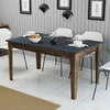 Image de Skye Decor, Milan 513 - Noyer, Anthracite, Tables à manger, Noyer, 145 x 75 x 88 cm