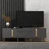 Image de Skye Decor, Detas - Anthracite, Or, Meubles TV, Anthracite, 150 x 48,2 x 35 cm