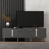Image de Skye Decor, Detas - Anthracite, Silver, Meubles TV, Anthracite, 150 x 48,2 x 35 cm