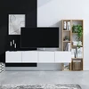 Image de Skye Decor, Table / meuble TV - Panda (Blanc + Chêne)