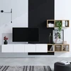 Image de Skye Decor, Pa, meuble TV, blanc, 100 % PANNEAUX DE MÉLAMINE RECOUVERTS, 215 x 32 x 25 cm