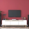Image de Skye Decor, D1 - 2472, Armoires TV, blanc, panneau de particules de mélamine, 180 x 48,6 x 35 cm