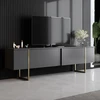 Image de Skye Decor, Luxe - Anthracite, Gold, Meubles TV, anthracite, 180 x 50 x 30 cm