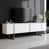 Image de Skye Decor, Luxe - White, Or, Meubles TV, blanc, 180 x 50 x 30 cm