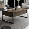 Image de Skye Decor, Luxe - Walnut, Black, Tables basses, Noyer, 90 x 40 x 60 cm