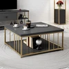 Image de Skye Decor, Zenn - Anthracite, Gold, Couchtische, Anthrazit, 90 x 40 x 90 cm