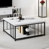 Image de Skye Decor, Zenn - White, Black, Tables basses, blanc, 90 x 40 x 90 cm