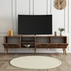 Image de Skye Decor, meuble TV haut de gamme, noyer, 180 x 53 x 35 cm | Panneau de particules 100 % mélaminé, épaisseur 18 mm | Avec pieds en bois, design scandinave moderne pour votre intérieur.