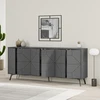 Image de Skye Decor, Dune - Anthracite, Konsole, Anthrazit, 100 % MELAMINBESCHICHICHTETETETETE SPANPLATTEN, 183,8 x 35 x 77,4 cm