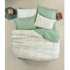 Image de L'Essentiel Linge de Maison, Lola - Green, Ensemble housse de couette king size Ranforce (FR), 100 % COTON RANFORCE, vert, 240 x 220 cm
