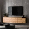 Image de Skye Decor, Neon - Atlantic Pine, Table de télévision, Pin atlantique, 100 % PANNEAUX DE SPANCE REVÊTU DE MÉLAMINE, 160 x 32 x 35 cm