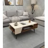 Image de Skye Decor, Aren - Beige, Light Walnut, Tables basses, Beige, 38 x 90 x 53,6 cm