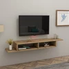 Image de Skye Decor, Muson - Atlantic Pine, Table de télévision, Pin atlantique, 100 % PANNEAUX ESPAGNOLS MELAMINÉS, 120 x 29,6 x 18,2 cm