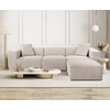 Image de Hanah Home, canapé d'angle Mocha, 303 x 193 x 65 cm | Structure 100 % charme, 100 % lin, mousse 32 DNS | 2 coussins inclus, un design élégant pour un intérieur moderne.