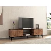 Image de Skye Decor, Begi - Atlantic Pine, Black, meuble TV, PANNEAUX DE PARTICULES 100 % MÉLAMINÉS, pin atlantique, 180 x 45 x 12 cm
