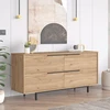 Image de Skye Decor, On3-S, Konsole, 100 % MELAMINBESCHICHTE SPANPLATTEN, Nussbaum, 160 x 44,5 x 74,3 cm