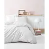 Image de L'Essentiel Linge de Maison, Stripe - White, ensemble housse de couette en satin King (FR), blanc, 100 % satin de coton, 240 x 220 cm