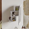 Image de Skye Decor, miroir mural de salle de bain avec rangement Cloud - Carrara, armoire de salle de bain, PANNEAUX DE PARTICULES 100 % REVÊTUS DE MÉLAMINE, Carrara, 60 x 13 x 75 cm
