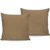 Image de L'Essentiel Linge de Maison, Light Brown, lot de taies d'oreiller (2 pièces) (FR), marron clair, 100 % COTON RANFORCÉ, 60 x 60 cm