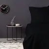 Image de L'Essentiel Linge de Maison, De Black, ensemble housse de couette en satin King (FR), noir, 100 % satin de coton, 240 x 220 cm