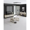 Image de Skye Decor, ensemble Luxe - Travertin, doré, ensemble de meubles de salon, travertin, panneaux de particules 100 % mélaminés, 180 x 30 x 47 cm