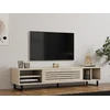 Image de Skye Decor, Sapphire - Travertine, Travertine, Table TV, 160 x 35 x 40 cm, 100 % panneau de particules mélaminé