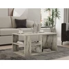 Image de Skye Decor, Eros - Freesia Marble, marbre freesia, table basse, 80 x 40 x 50 cm, 100 % PANNEAUX DE PARTICULES MÉLAMINÉS