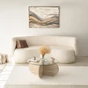 Image de Skye Decor, Bubble - Transparent, Tables basses, Travertin, Verre, 75 x 35 x 75 cm