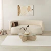 Image de Skye Decor, Himalayas - Travertine, tables basses, travertin, verre, 90 x 30 x 90 cm