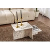 Image de Skye Decor, Harmony - Fressia Marble, Tables basses, marbre Freesia, 80 x 40 x 40 cm