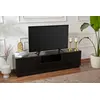 Image de Skye Decor, Vanguard - Wood Black, support TV, bois noir, plateau 100 % mélamine, 160 x 29,5 x 42 cm