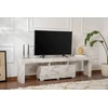 Image de Skye Decor, Enclave - Fressia Marble, Support TV, marbre freesia, 100 % panneau de particules mélaminé, 180 x 31,3 x 50