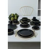 Image de Hermia Concept, X00018939, services de table, service de table (20 pièces), noir mat, grès cérame, 27 x 27 cm