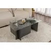 Image de Skye Decor, Vetrino - Anthracite, table basse, 100 % verre trempé, anthracite, 105 x 65 x 40 cm