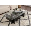 Image de Skye Decor, Flavio - Wooden Black, table basse, verre trempé à 100 %, bois noir, 105 x 65 x 30 cm