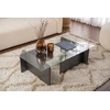 Image de Skye Decor, Flavio - Anthracite, table basse, anthracite, verre trempé à 100 %, 105 x 65 x 30 cm