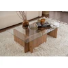 Image de Skye Decor, Flavio - Atlantic Pine, table basse, verre trempé à 100 %, pin atlantique, 105 x 65 x 30 cm
