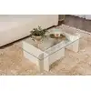 Image de Skye Decor, Flavio - Wooden White, table basse, blanc bois, panneau de particules 100 % mélaminé, 105 x 65 x 30 cm