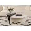 Image de Skye Decor, Orion - Wood White, Wood Black, Table basse, bois blanc, 100 % panneau de particules mélaminé, 90 x 60 x 30 cm