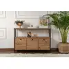Image de Skye Decor, Solace - Pin Atlantique, Noir, Console, Pin Atlantique, 100 % PANNEAUX ENDUITS DE MÉLAMINE, 120 x 75 x 30 cm