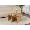 Image de Skye Decor, Moira - Oak, table basse, chêne, 100 % PANNEAUX ESPAGNOLS REVÊTUS DE MÉLAMINE, 90 x 41 x 90 cm