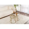 Image de Skye Decor, Aurum - 60, 42 - Or, bronze, ensemble de tables basses, or, 100 % métal, 60 x 60 x 43 cm
