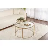 Image de Skye Decor, Aurum - 80 - Or, transparent, table basse, or, 100 % métal, 80 x 80 x 43 cm