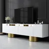 Image de Skye Decor, Bohem - Blanc, Or, Meubles TV, Blanc, 180 x 50 x 30 cm